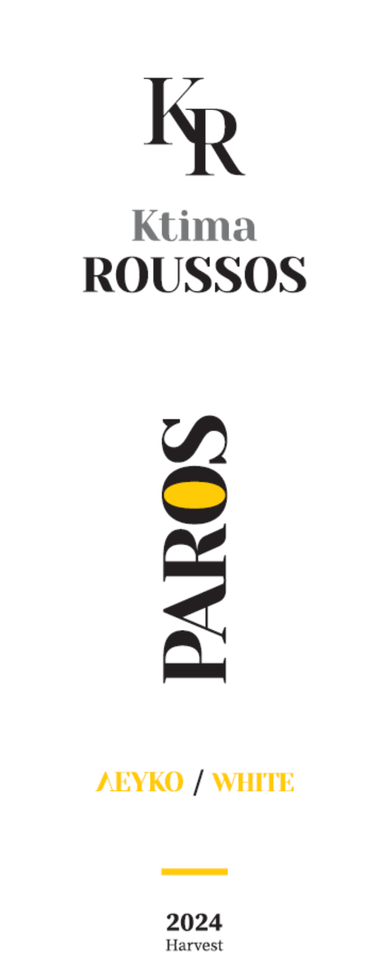 Ktima Roussos PAROS White 2025 (750ml)